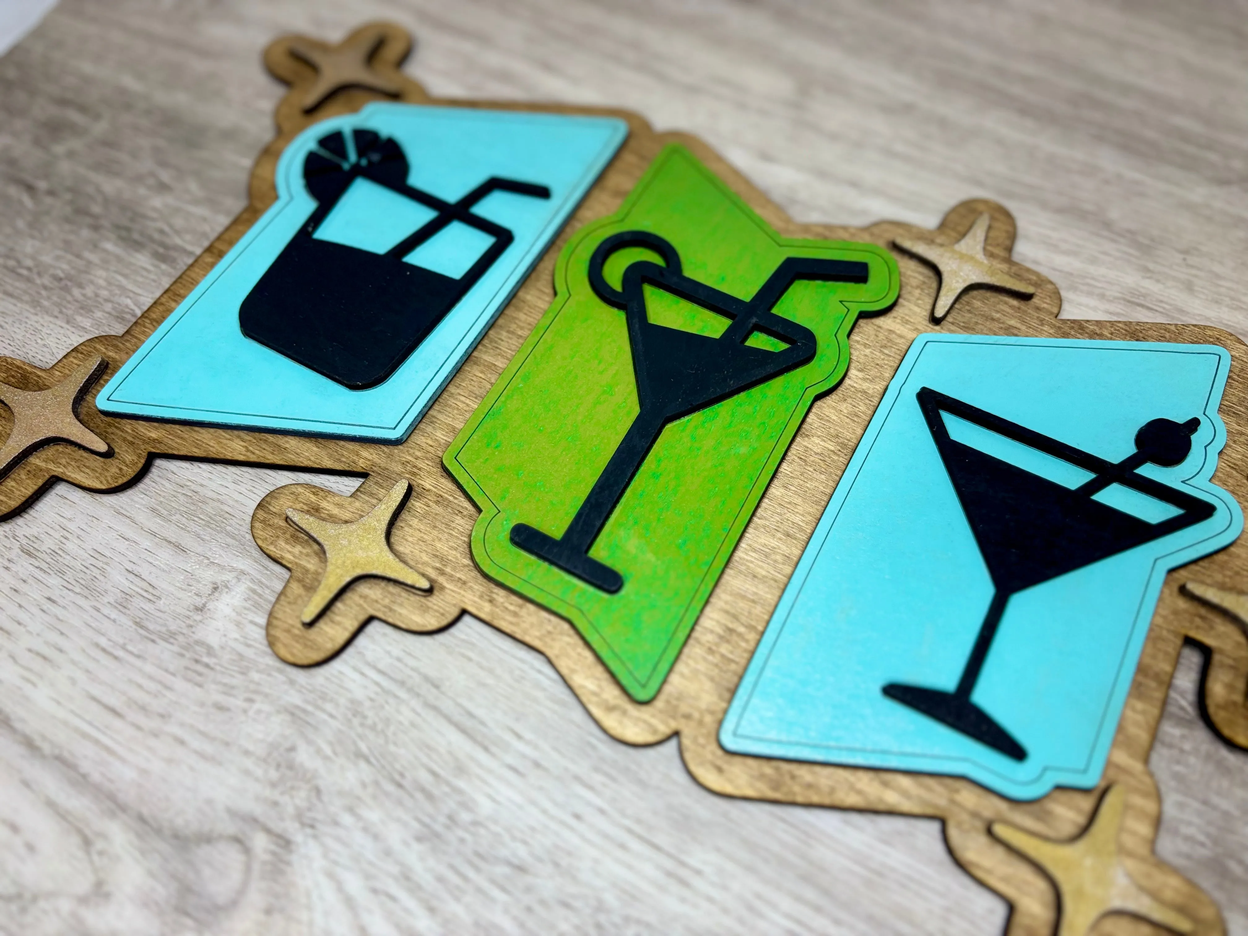 Mid Century Cocktails - Wall Decor