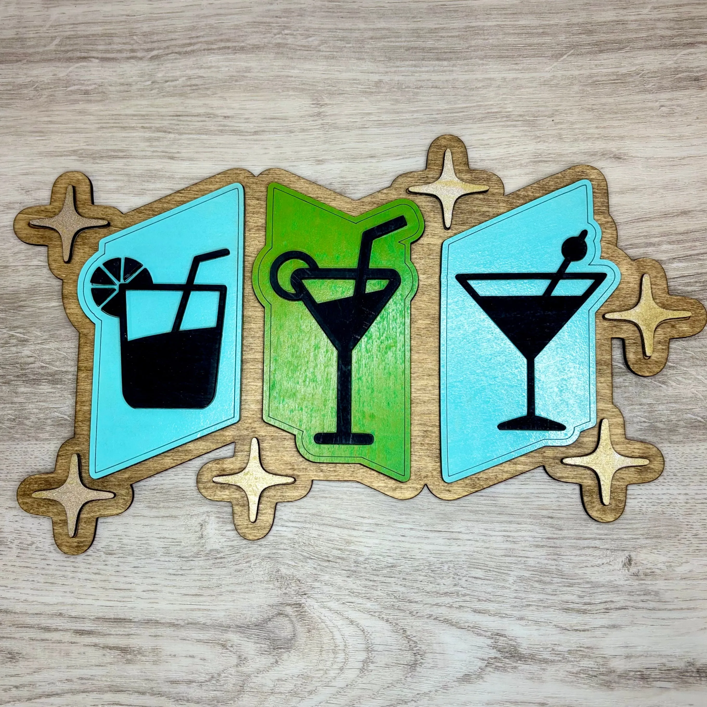 Mid Century Cocktails - Wall Decor