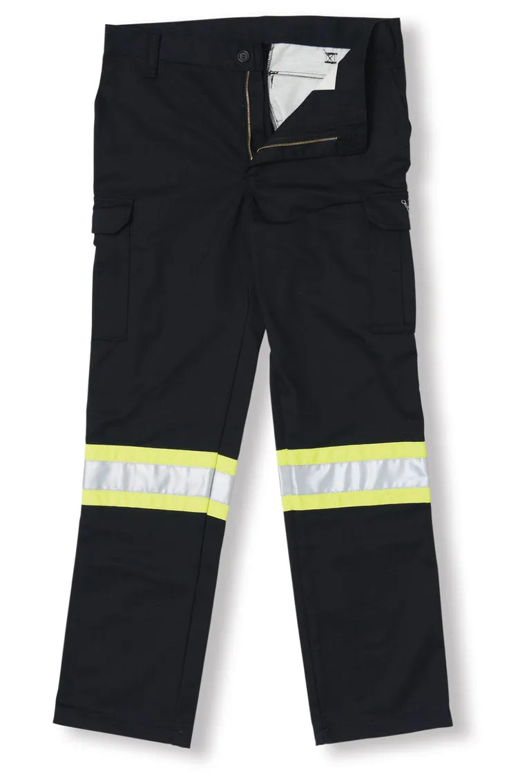Polyester/Cotton Cargo Pant - Black - Style #908