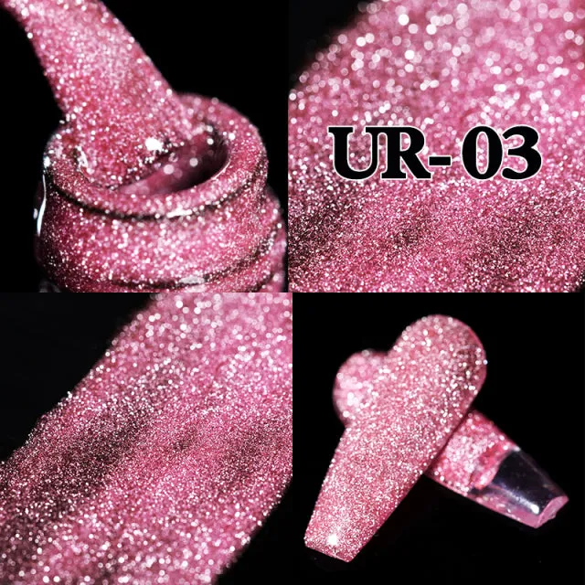 Reflective Glitter Gel Nail Polish Sparkle and Shine with Reflective Glitter Gel Nail Polish: Your Nail Glamour Essential! FREE POSTAGE