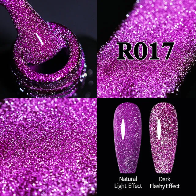 Reflective Glitter Gel Nail Polish Sparkle and Shine with Reflective Glitter Gel Nail Polish: Your Nail Glamour Essential! FREE POSTAGE