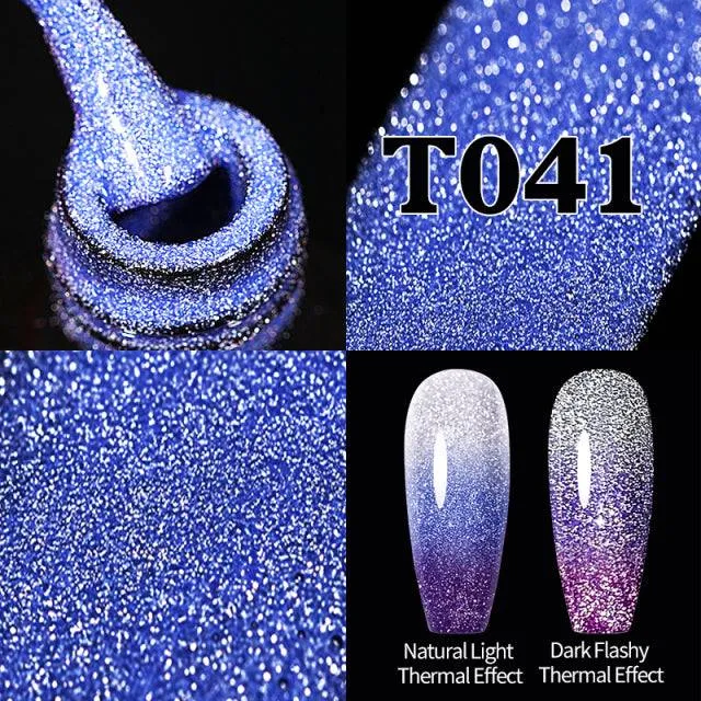 Reflective Glitter Gel Nail Polish Sparkle and Shine with Reflective Glitter Gel Nail Polish: Your Nail Glamour Essential! FREE POSTAGE