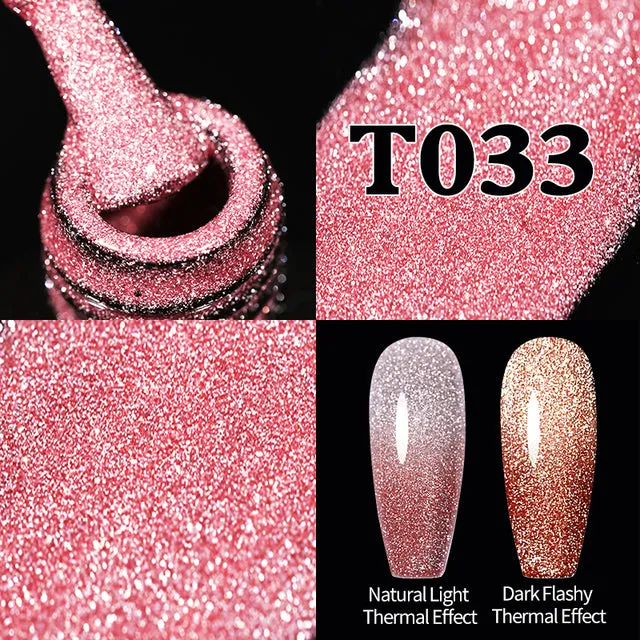 Reflective Glitter Gel Nail Polish Sparkle and Shine with Reflective Glitter Gel Nail Polish: Your Nail Glamour Essential! FREE POSTAGE