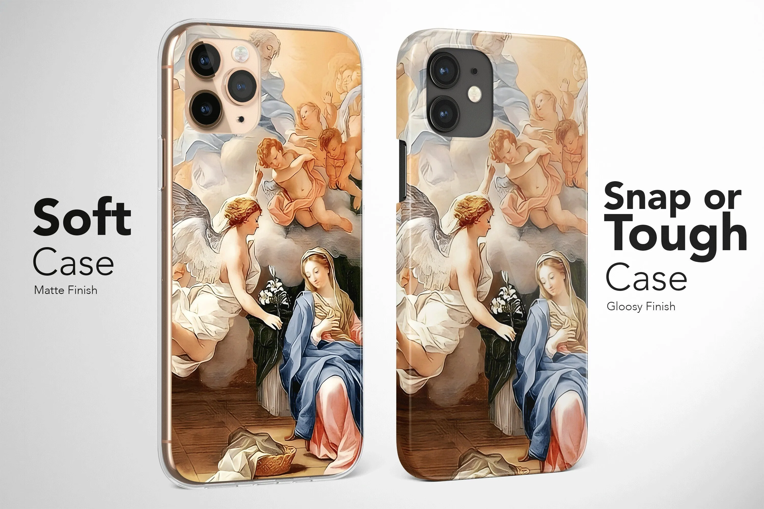 Renaissance Phone Case Aesthetic Art Angel Painting Cover Vintage Christian