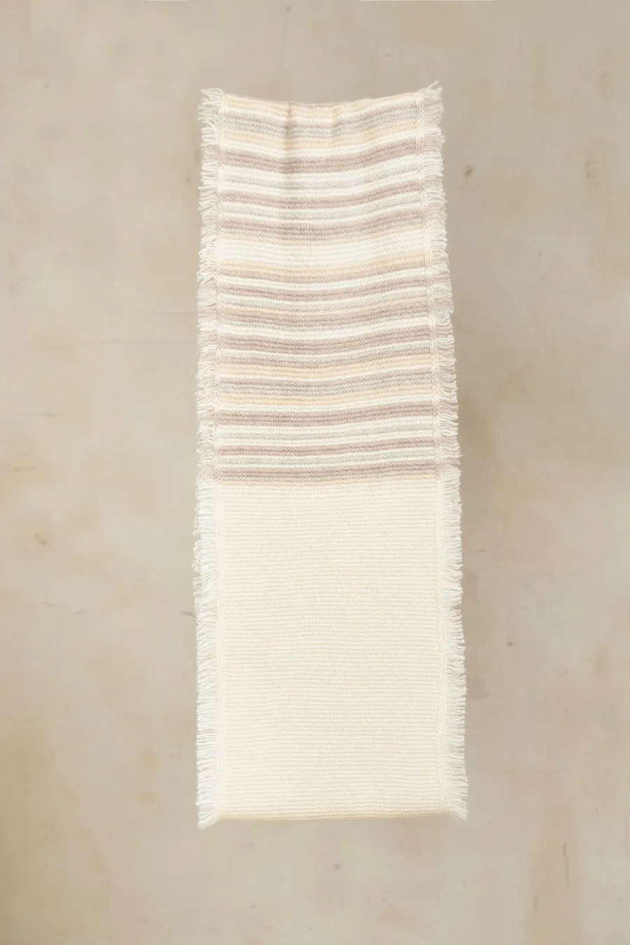 Solfa Infinity Scarf Baby Alpaca Color Ecru