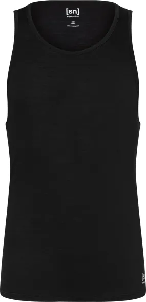 super.natural Men&#x27;s Base Tank 140 Jet Black | Buy super.natural Men&#x27;s Base Tank 140 Jet Black here | Outnorth