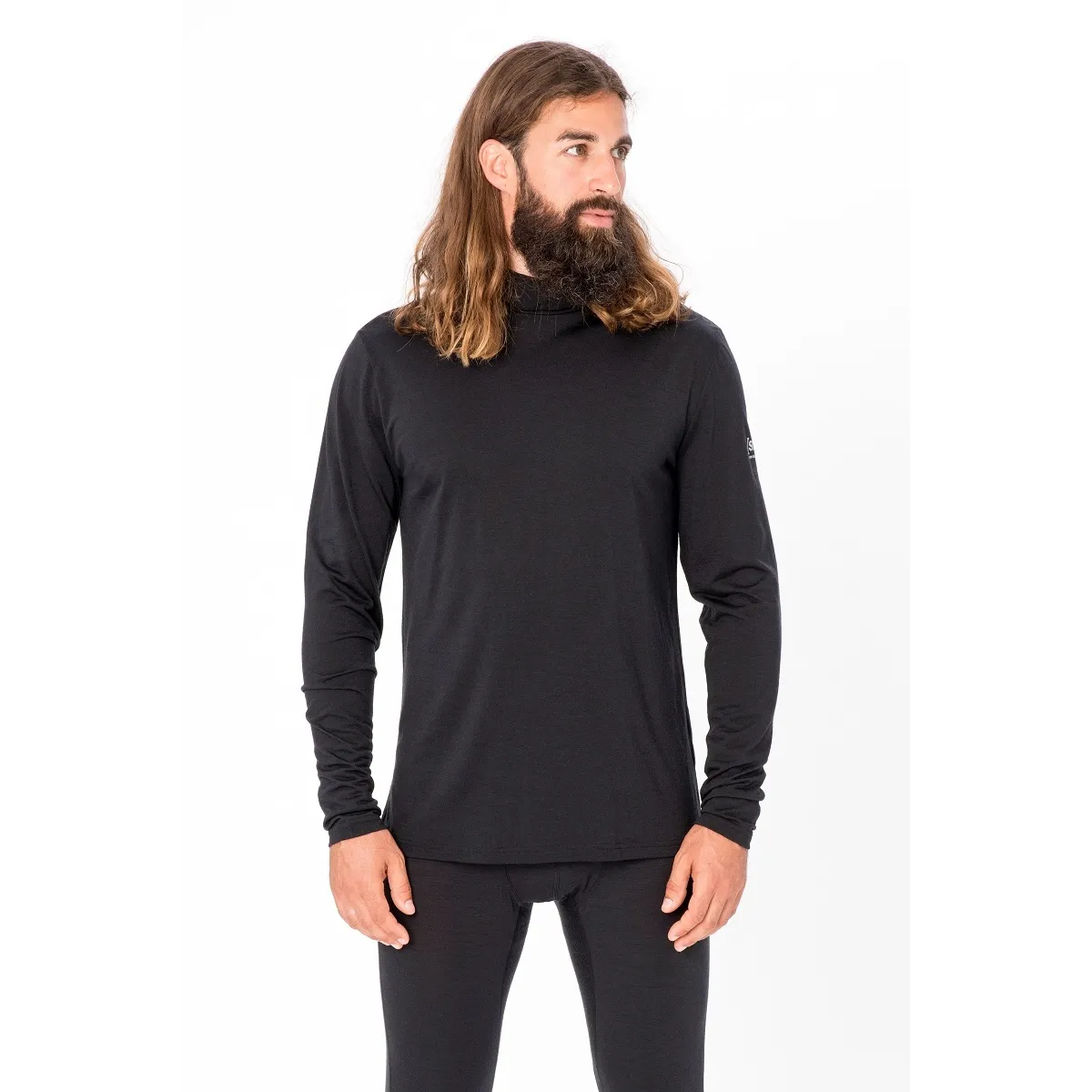 super.natural Men&#x27;s Base Turtle Neck 175 Jet Black | Buy super.natural Men&#x27;s Base Turtle Neck 175 Jet Black here | Outnorth