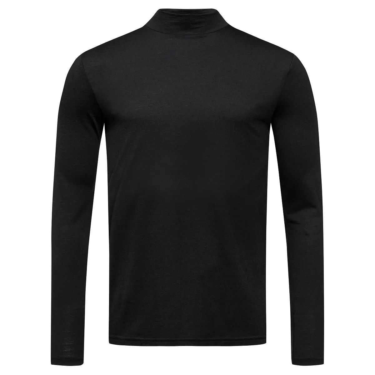 super.natural Men&#x27;s Base Turtle Neck 175 Jet Black | Buy super.natural Men&#x27;s Base Turtle Neck 175 Jet Black here | Outnorth