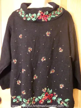 Tacky Vlack Christmas Sweater with Ivy Fits Mens XXL  (f1387)