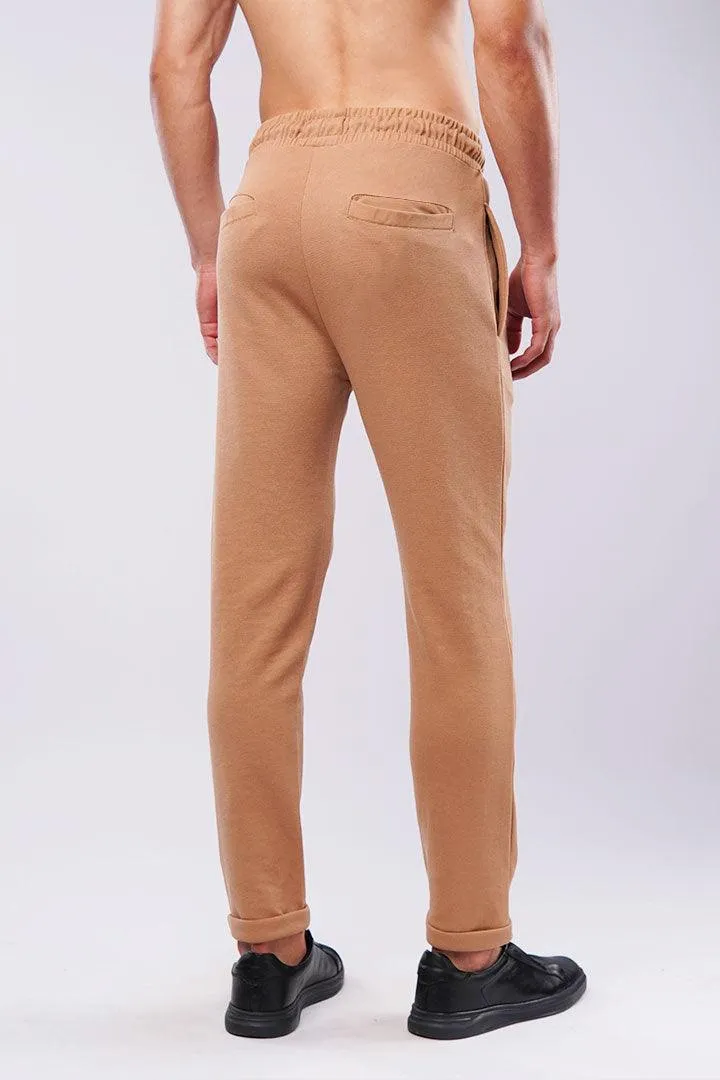 Tapered Terry Pants - Cider Brown