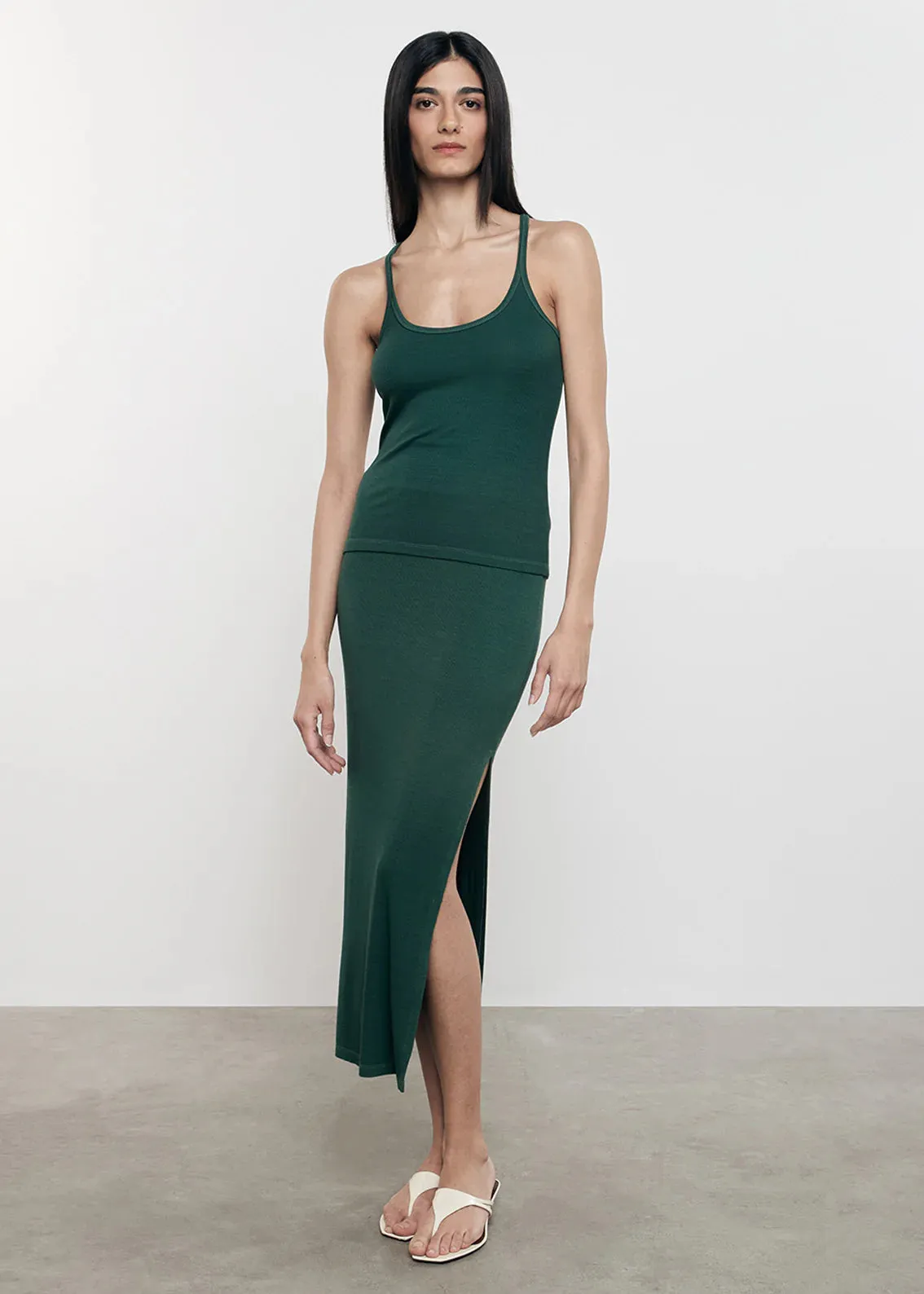 The Silk Knit U Tank