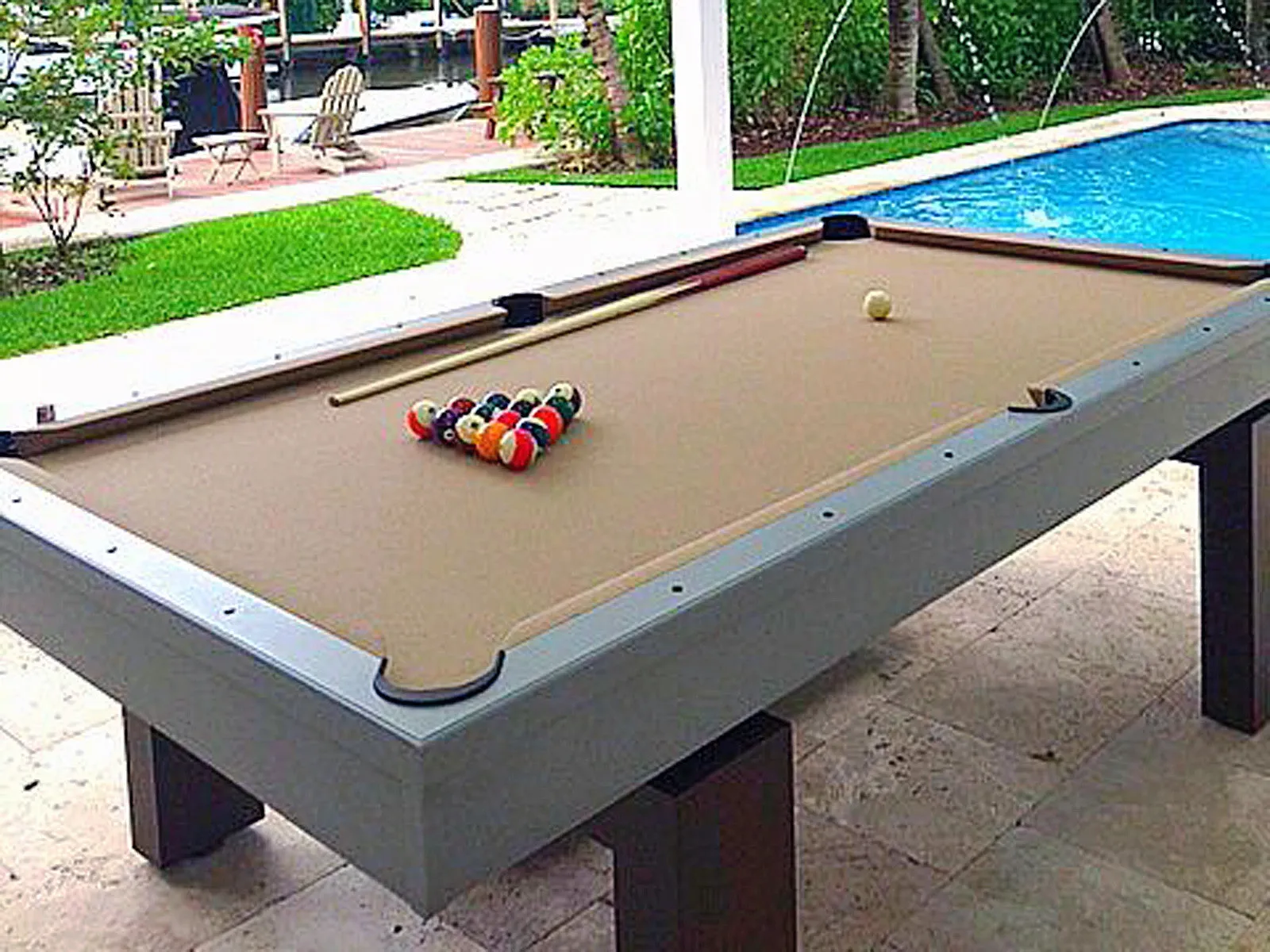 The South Beach Outdoor Pool Table