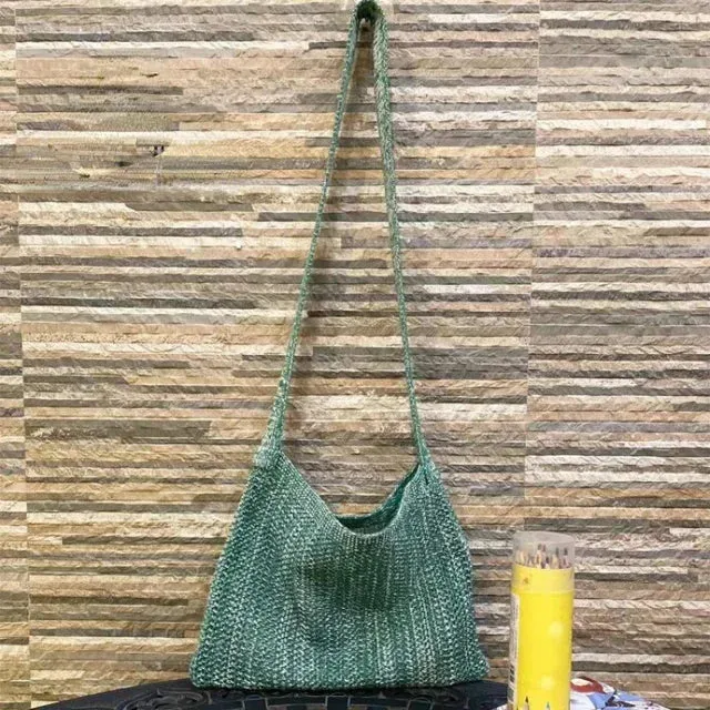 UAKISS  - Luxury Design Women  Knitted Shoulder Bag Contrast Color Elegant Casual Sweet Handbags Fashion Streetwear Trendy Crossbody Bags