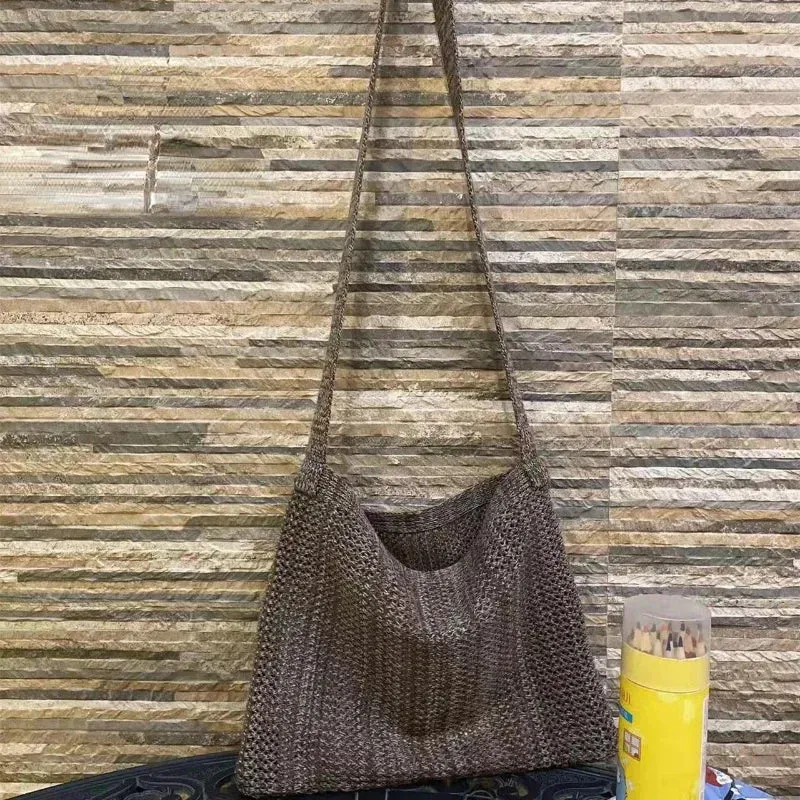 UAKISS  - Luxury Design Women  Knitted Shoulder Bag Contrast Color Elegant Casual Sweet Handbags Fashion Streetwear Trendy Crossbody Bags