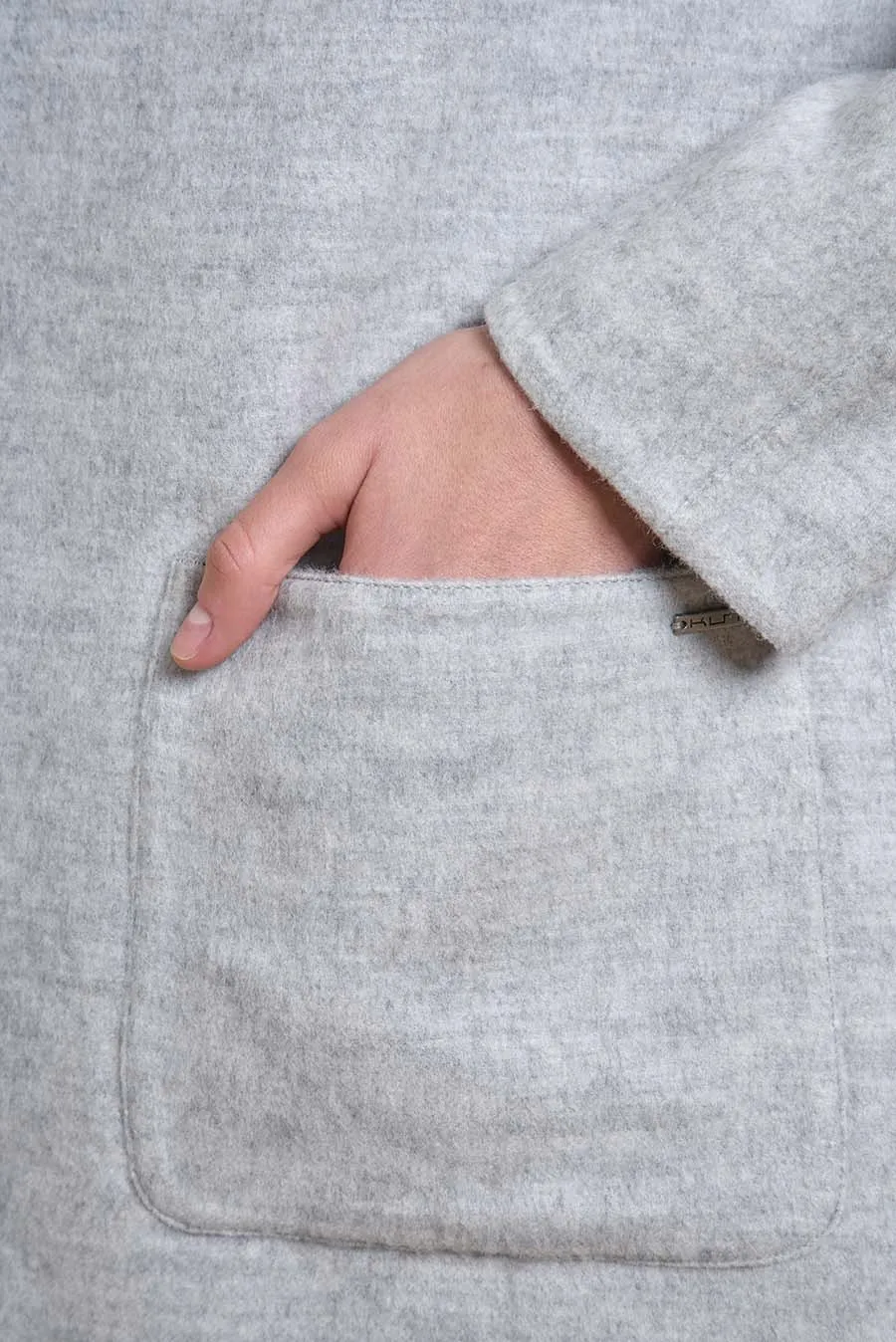 Victorius Coat Baby Alpaca & Wool Color Pietra