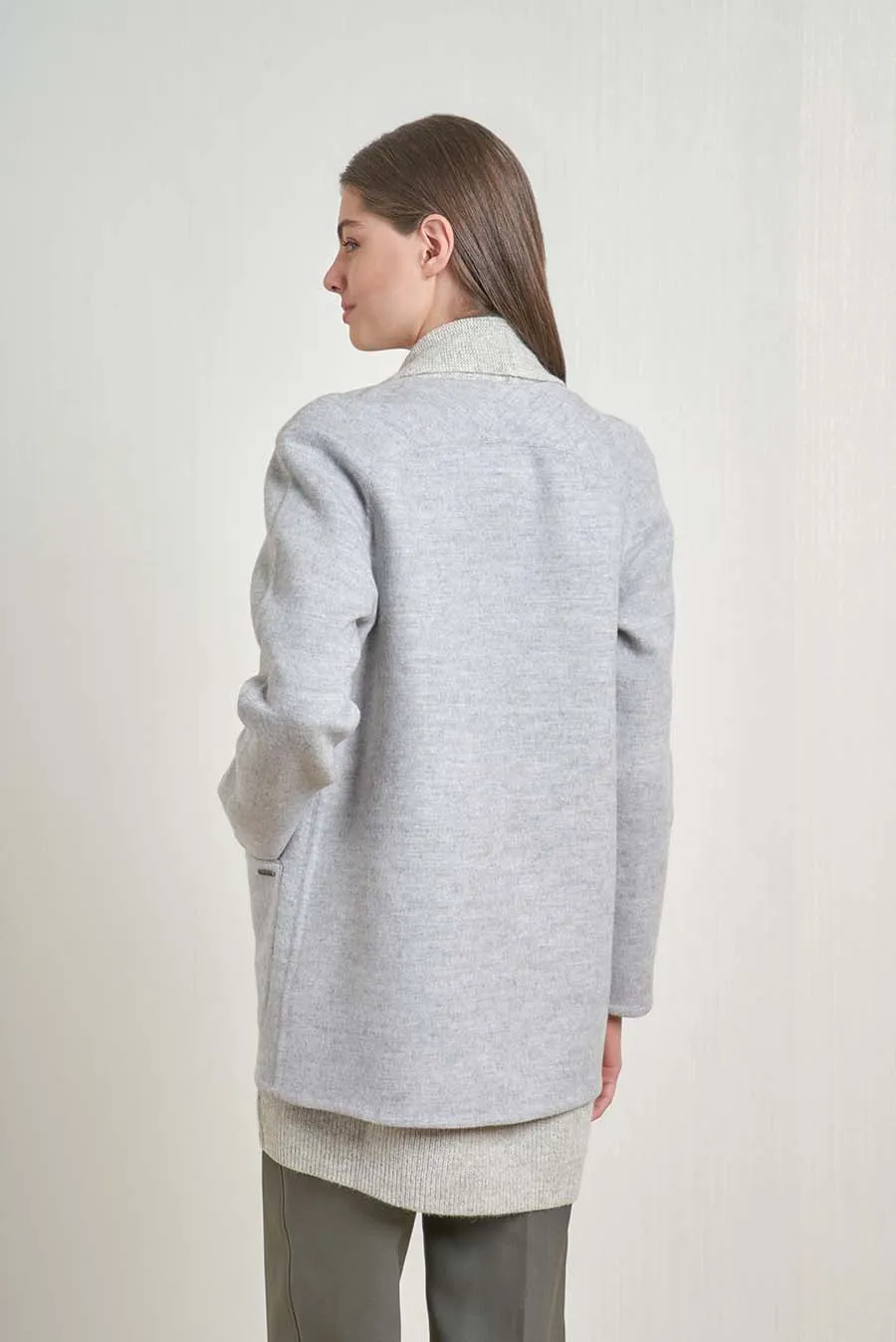 Victorius Coat Baby Alpaca & Wool Color Pietra