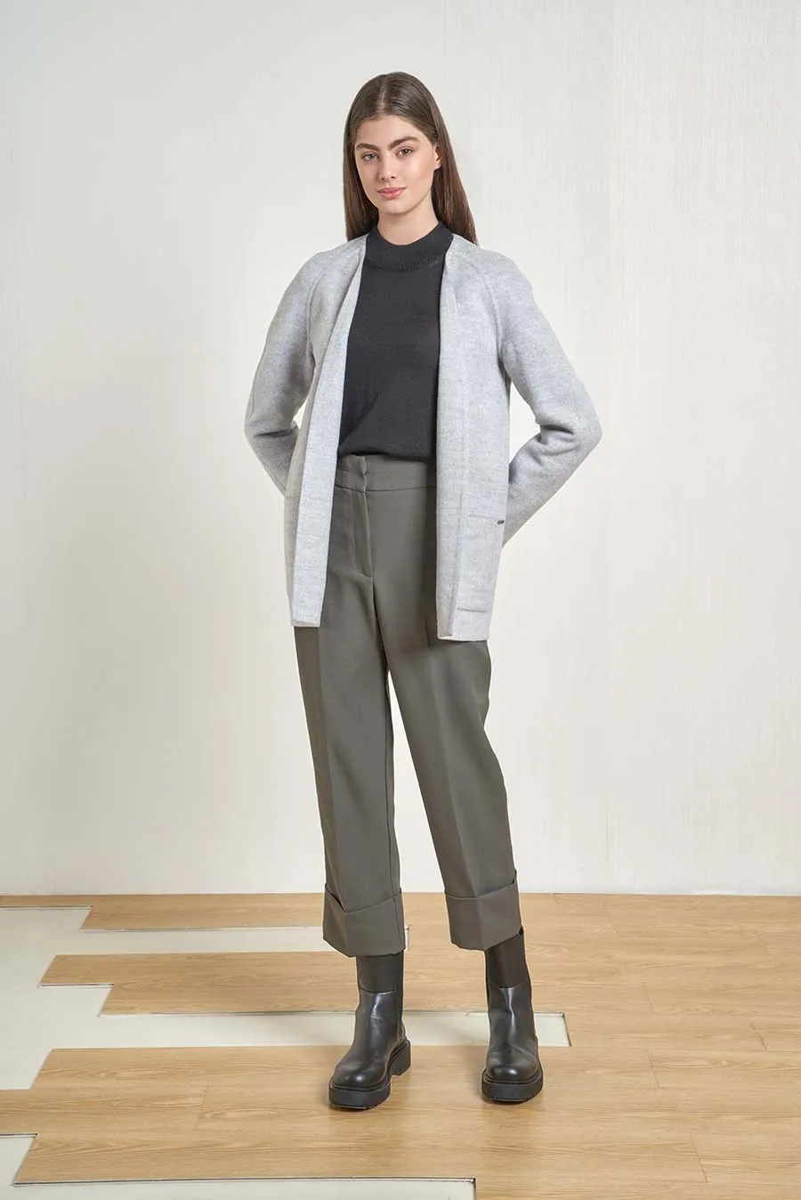 Victorius Coat Baby Alpaca & Wool Color Pietra