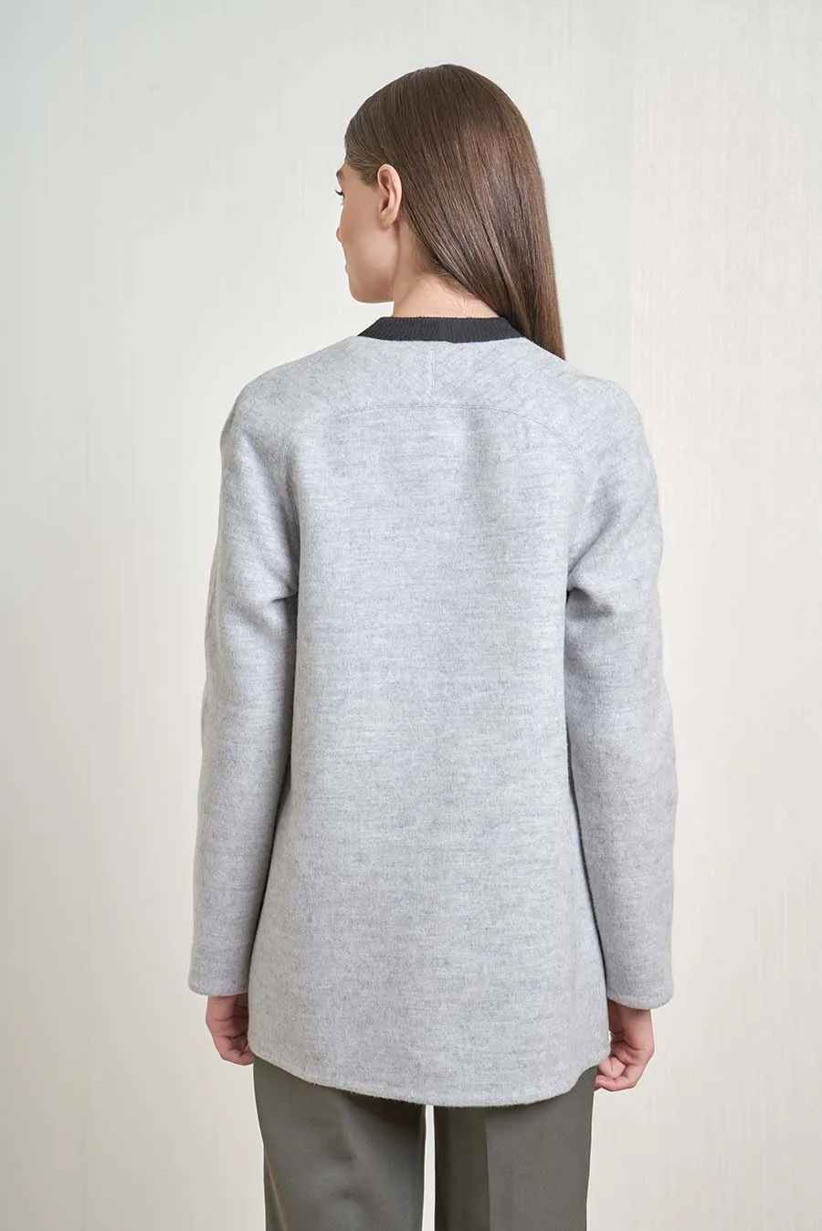 Victorius Coat Baby Alpaca & Wool Color Pietra