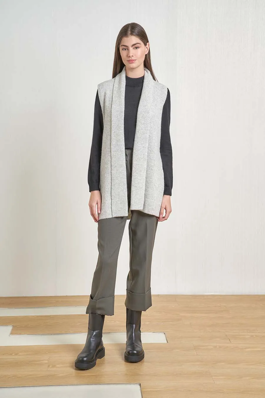 Victorius Coat Baby Alpaca & Wool Color Pietra