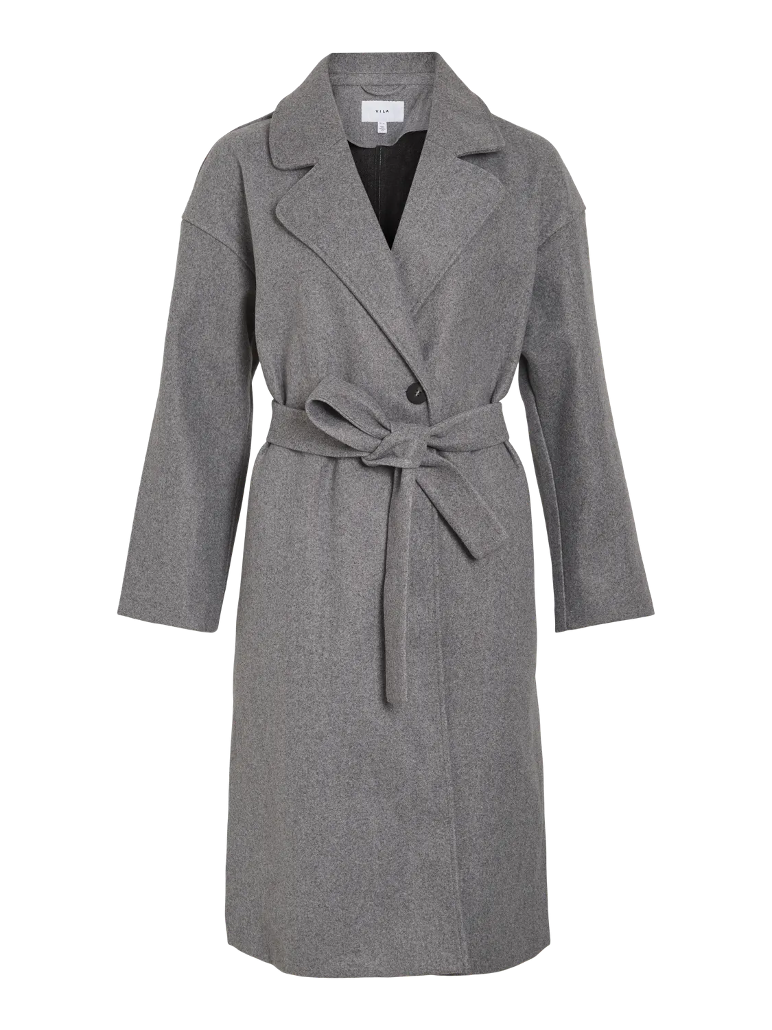VISOLO Coat - Medium Grey Melange