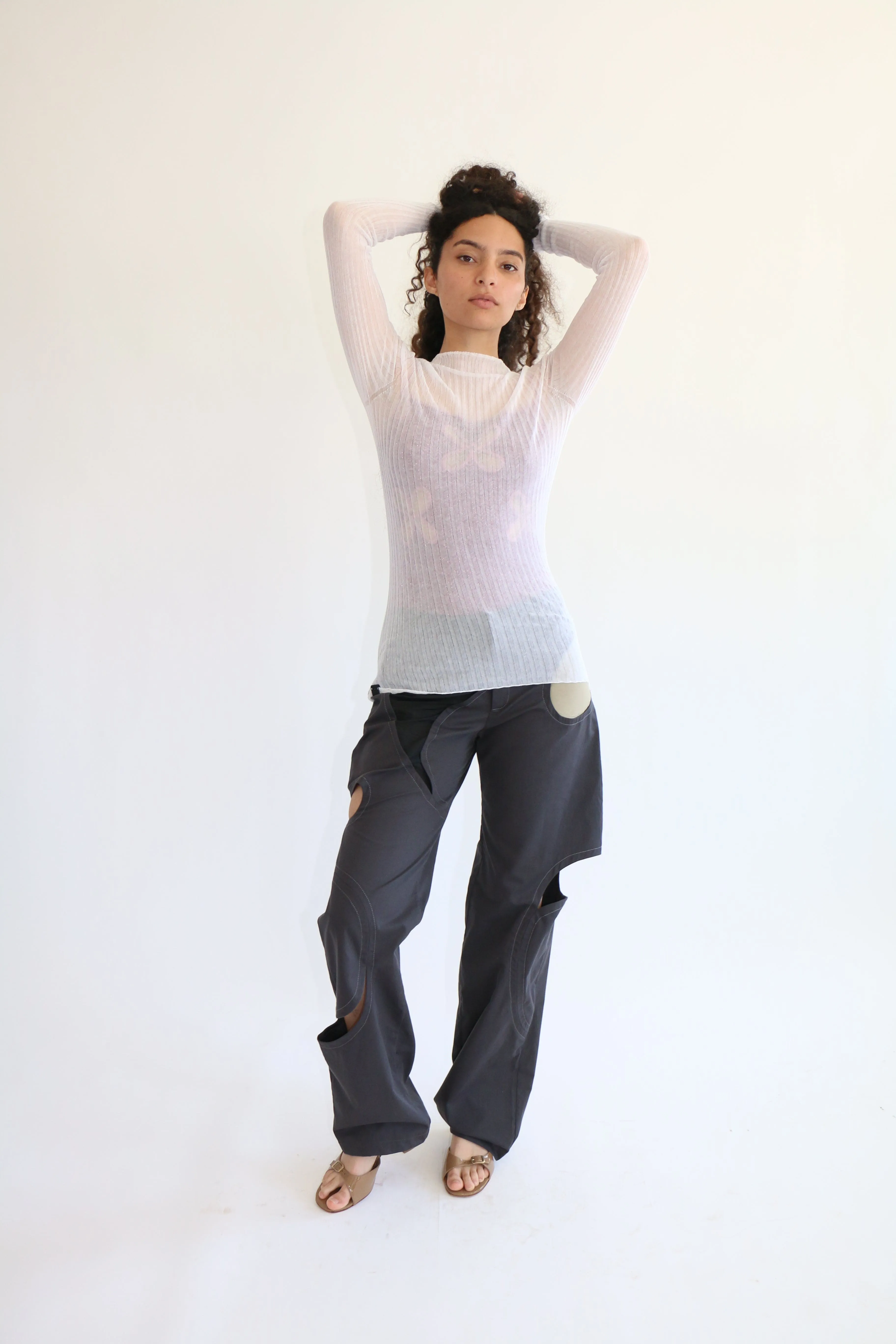 White Tulle Top