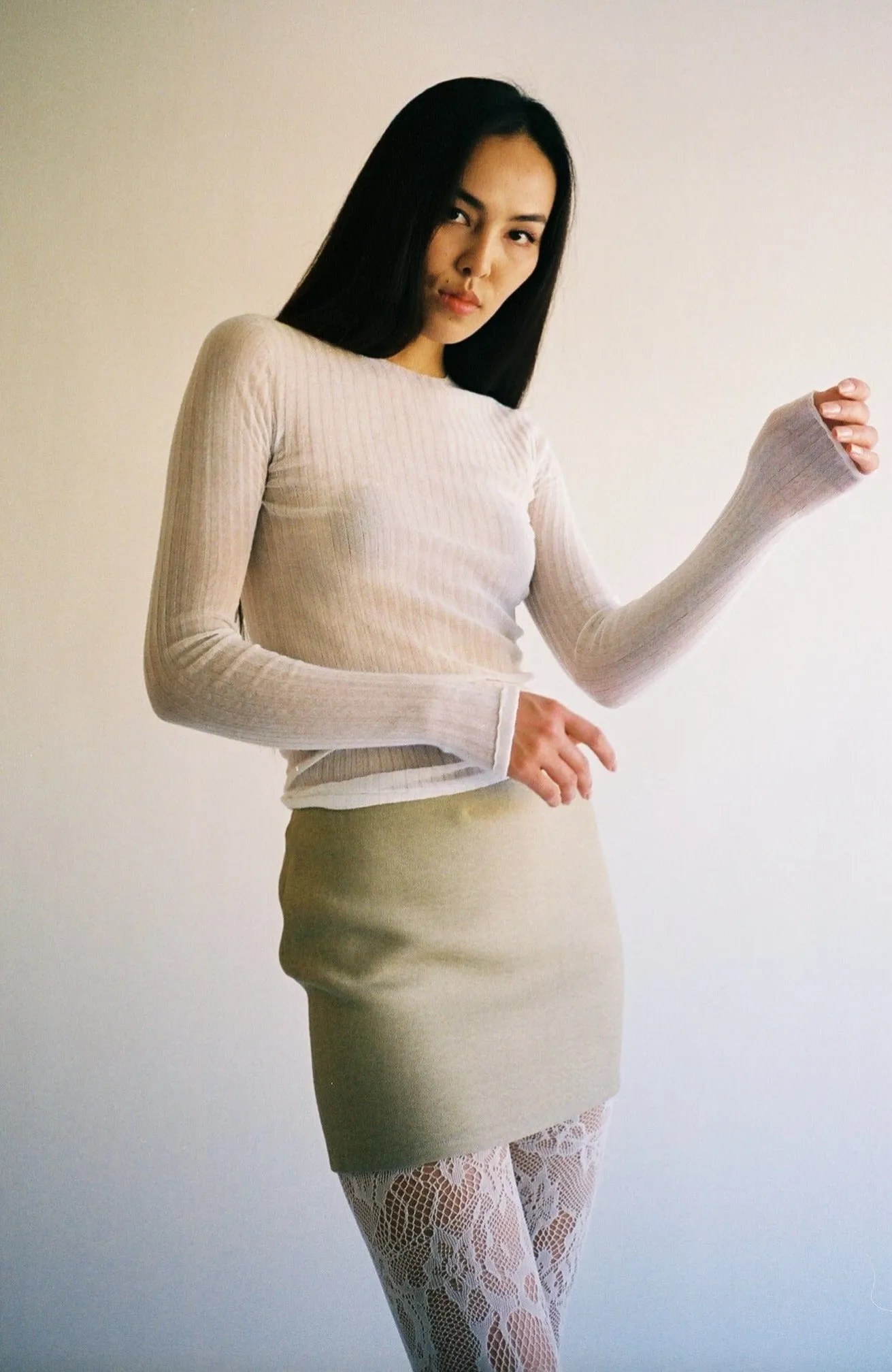 White Tulle Top