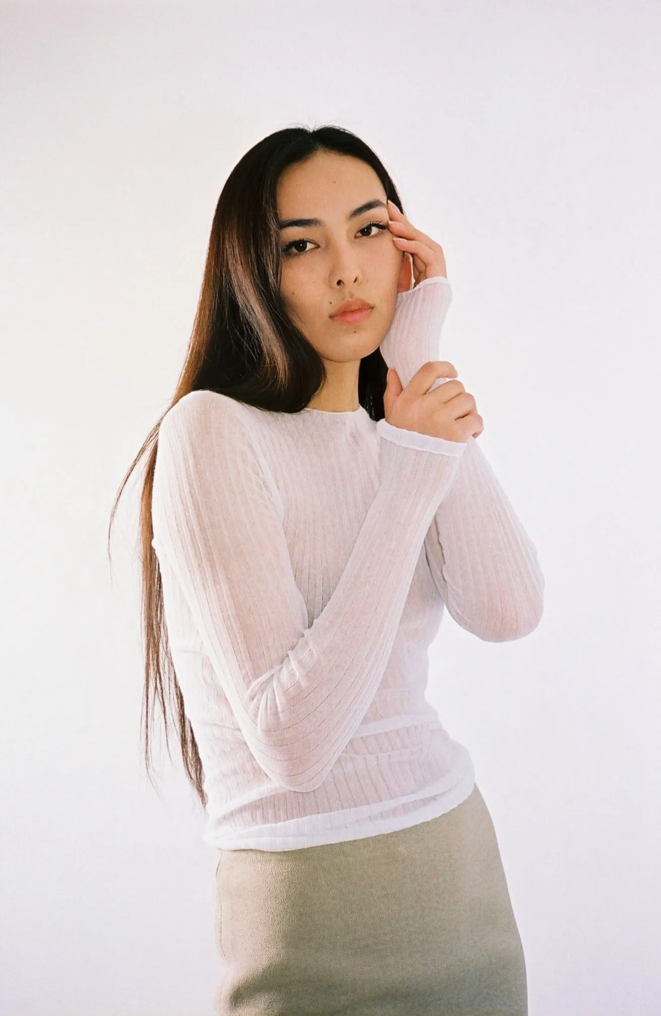 White Tulle Top