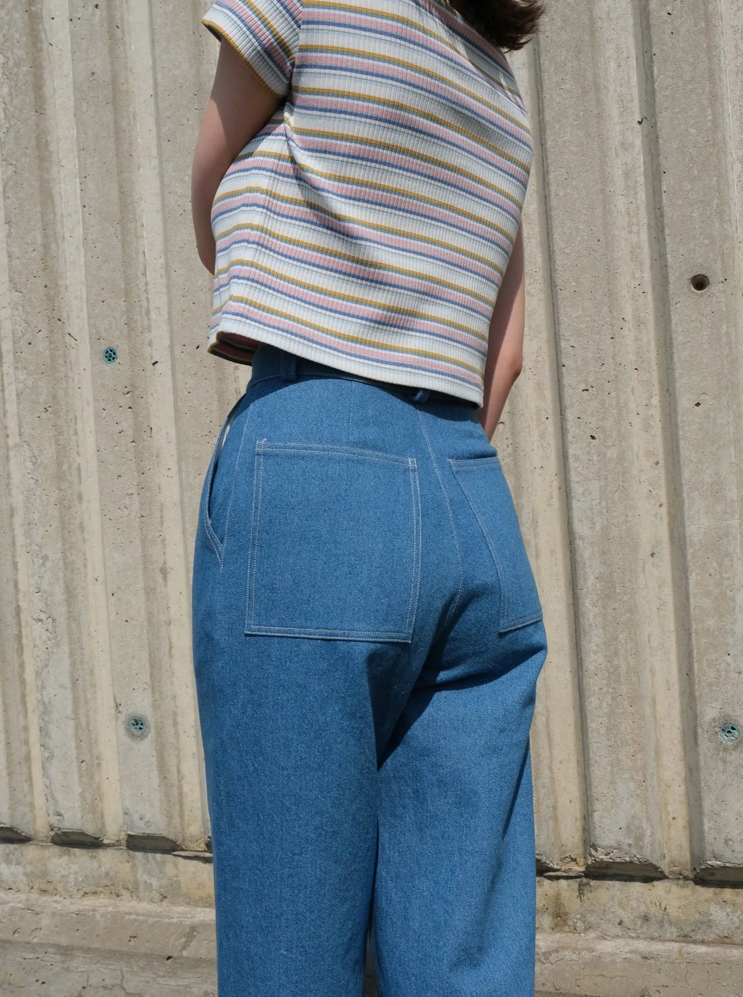 WILENSKY denim pant- 30 with button hole defect