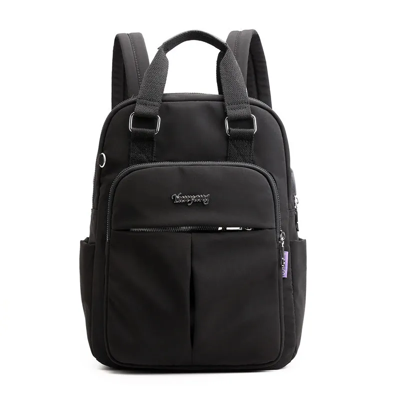 Women's Large Capacity Solid Laptop Backpack